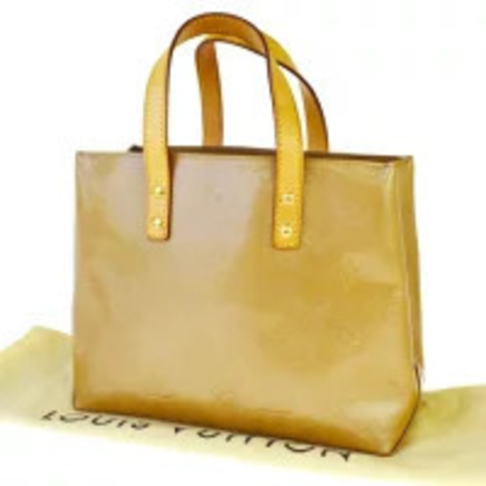 Louis Vuitton Lead Handbag Monogram Vernis Noisette Enamel Leather